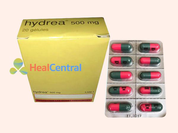 Mỗi hộp thuốc Hydrea 500 mg có 20 viên