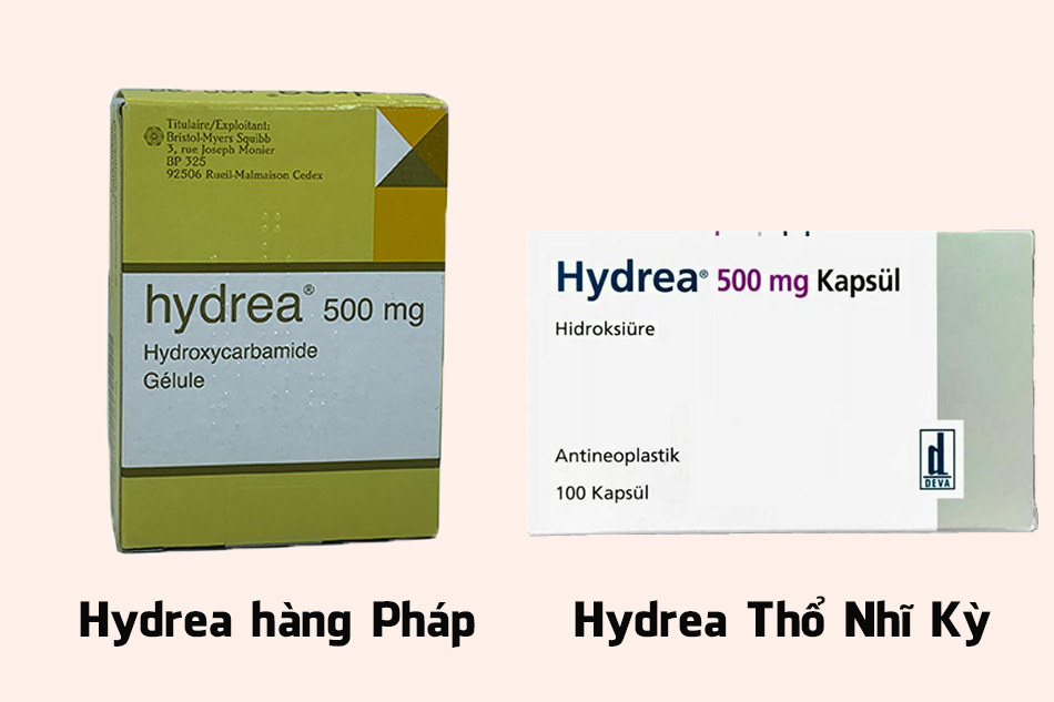 Thuốc Hydrea 500mg của Pháp và của Thổ Nhĩ Kỳ