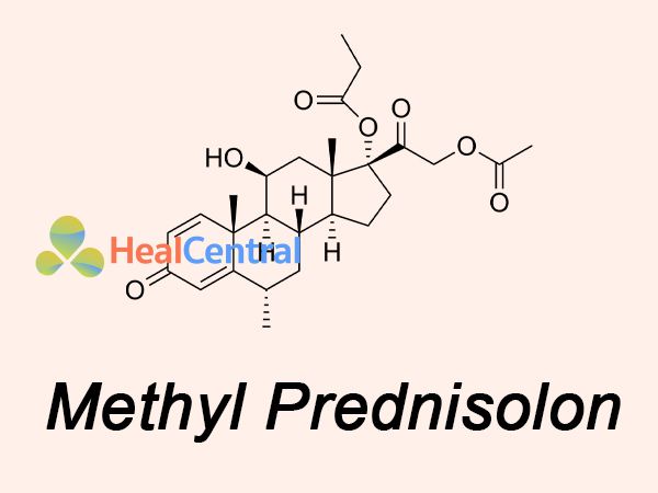 Công thức Methyl Prednisolon - thành phần Thuốc Solupred 5mg