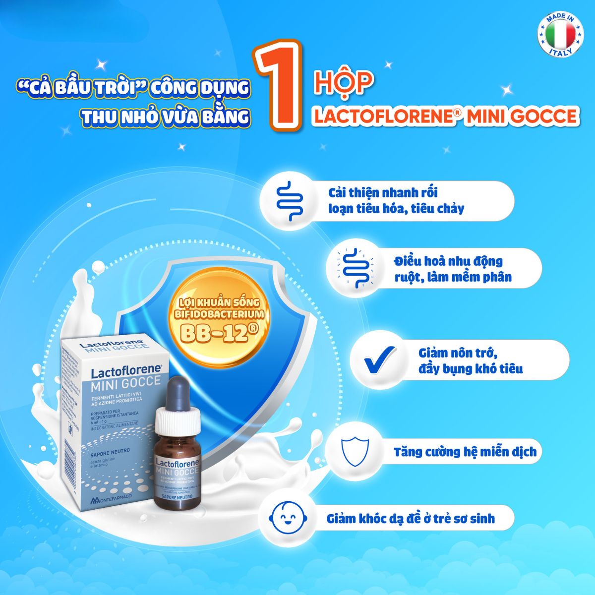 Công dụng của Lactoflorene® Gocce