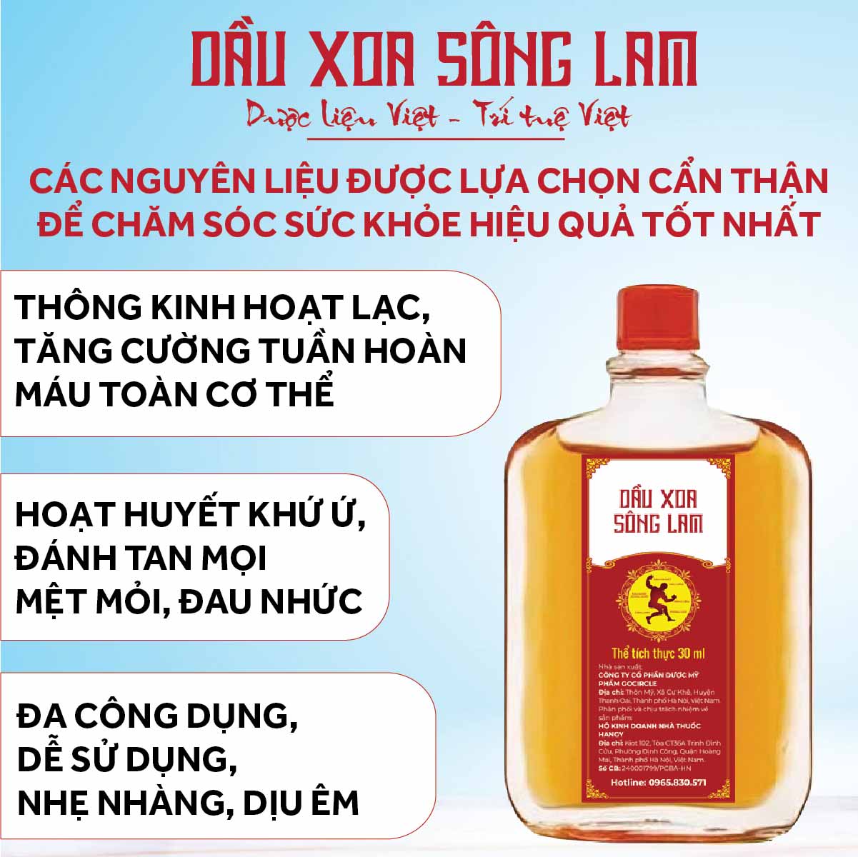  Phối hợp Dầu xoa Sông Lam với các phương pháp day ấn, đấm bóp để chữa các bệnh thường gặp về cơ, xương, khớp