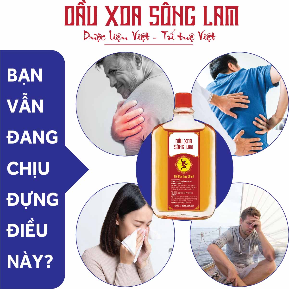  Phối hợp Dầu xoa Sông Lam với các phương pháp day ấn, đấm bóp để chữa các bệnh thường gặp về cơ, xương, khớp