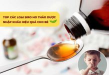 Top các loại siro ho thảo dược nhập khẩu hiệu quả cho bé