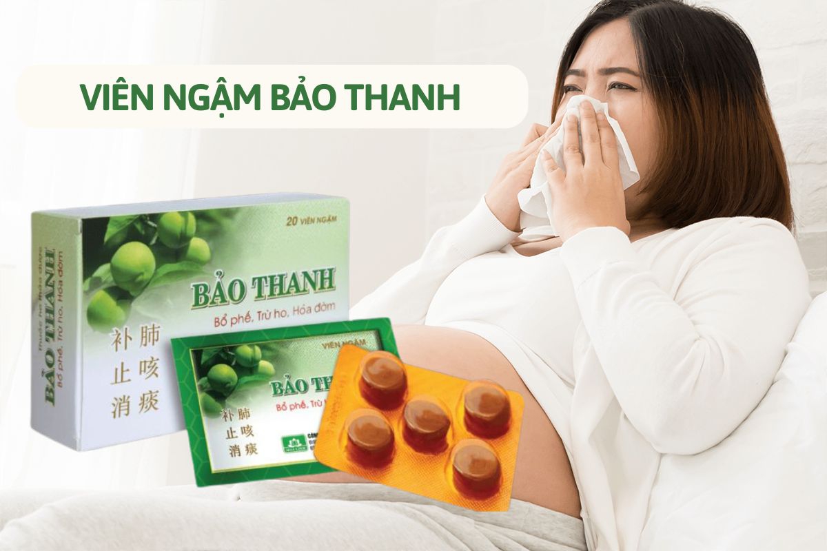 Viên ngậm giảm ho ngứa cổ cho bà bầu Bảo Thanh