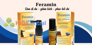 Lăn ngứa Feramin và Xịt ngứa Feramin