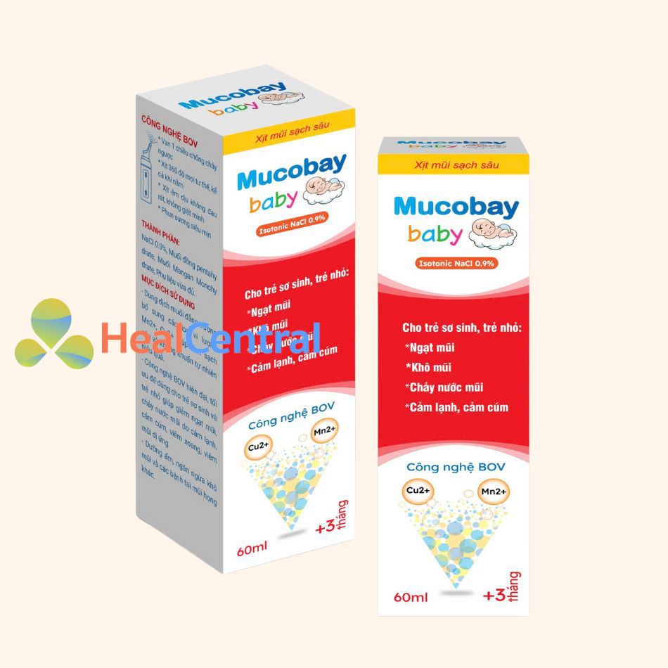 Xịt mũi biển sâu Mucobay Baby